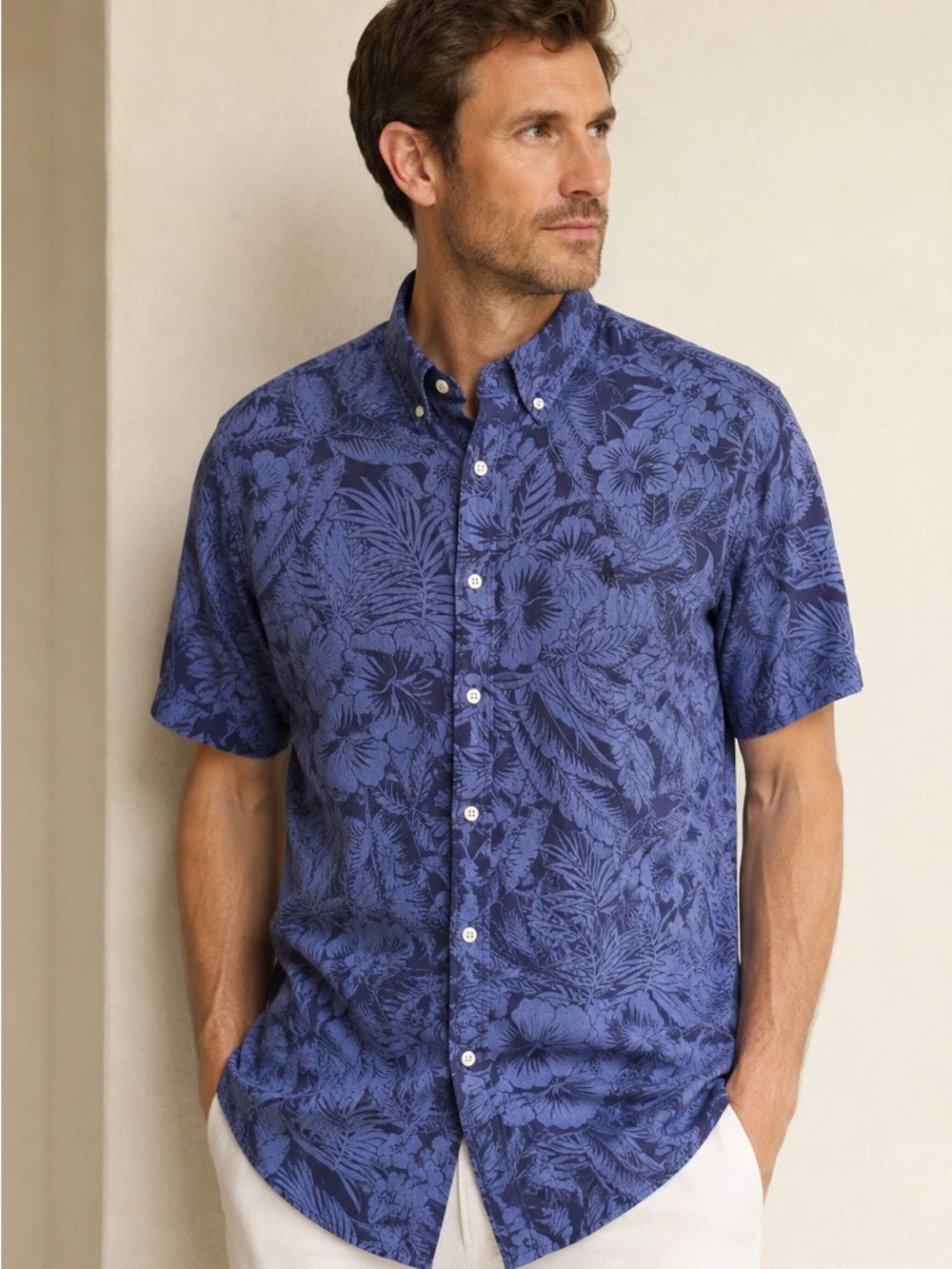 Ralph Lauren Large Classic Fit Floral Button Down Shirt Men’s